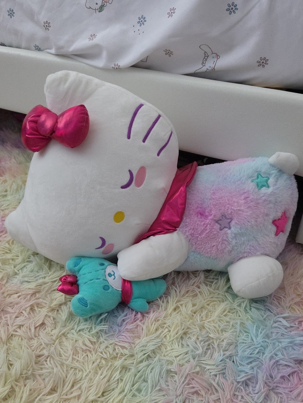 Hello Kitty Kids' 18" Sleeping Plush Stuffed Animal Toy